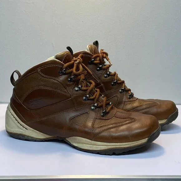 Rockport Mens Size 12 Boots Brown Leather Waterproof Hydro Shield Ankle EU 46.5 - Picture 2 of 12